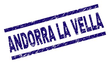 Dokulu Andorra La Vella damga mühür çizik