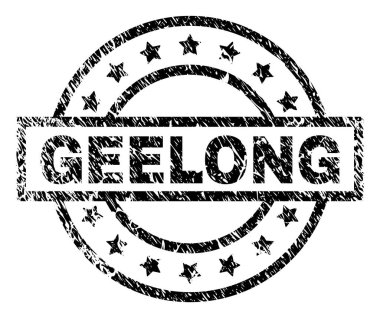 Grunge Geelong damga mühür dokulu