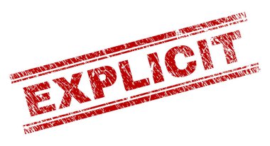 Dokulu açık damga mühür çizik