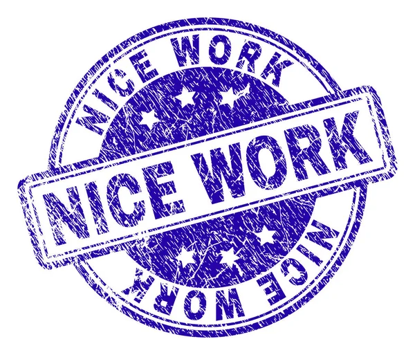 Печать NICE WORK — стоковый вектор