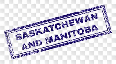 Çizik Saskatchewan ve Manitoba dikdörtgen damgası