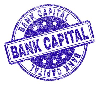 Dokulu banka sermaye damga mühür çizik