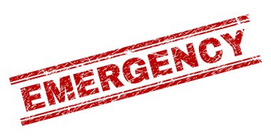 Grunge acil damga mühür dokulu