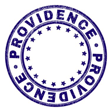 Grunge Providence damga mühür yuvarlak dokulu