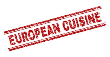 Dokulu Avrupa mutfağı damga mühür çizik