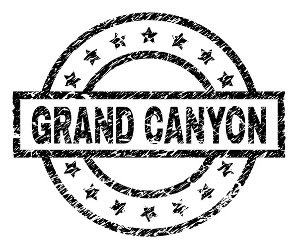 Sello de sello de CANYON GRAND texturizado rayado — Vector de stock