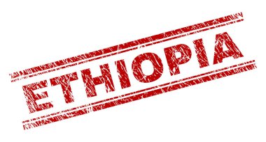 Dokulu Etiyopya damga mühür çizik