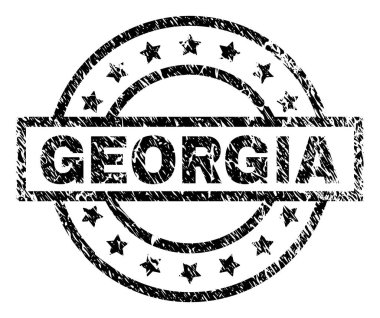 Dokulu Georgia damga mühür çizik