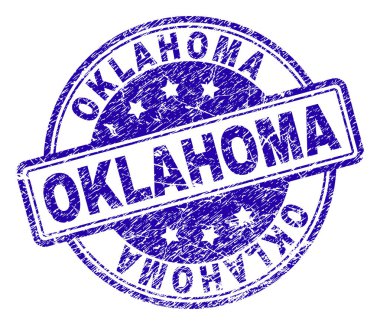 Dokulu Oklahoma damga mühür çizik