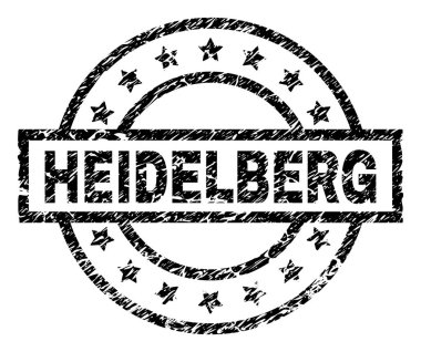 Grunge Heidelberg damga mühür dokulu