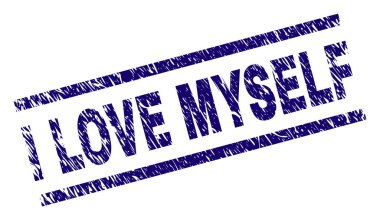 Dokulu grunge kendimi damga mühür seviyorum