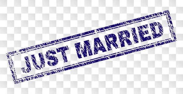 Grunge sadece dikdörtgen damga evli