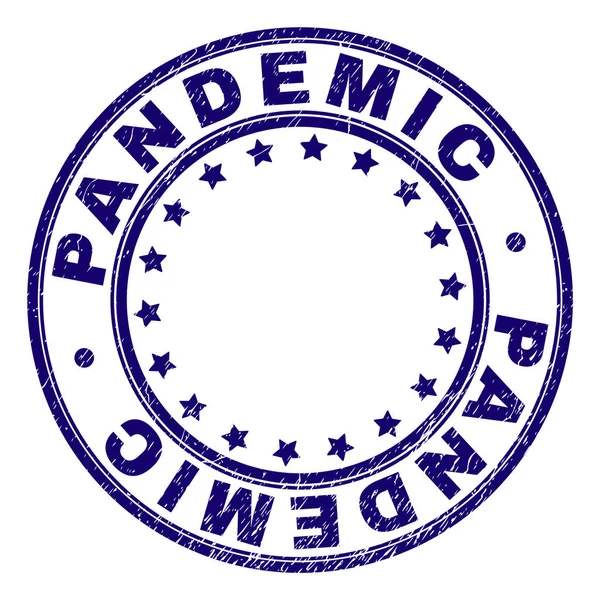 Grunge texturizado PANDEMIC sello redondo — Archivo Imágenes Vectoriales