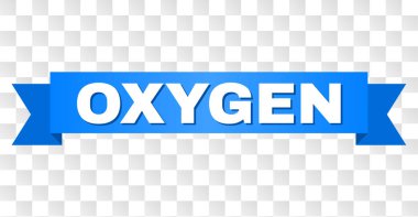 Mavi şerit ile oksijen başlık
