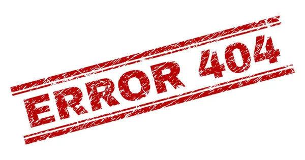 Gekrast getextureerde fout 404 stempel-zegel — Stockvector