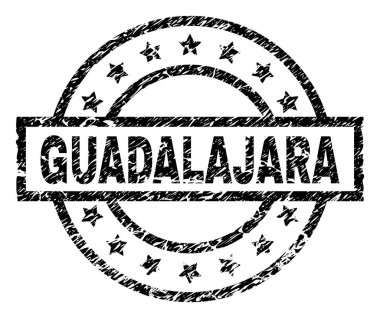 Grunge Guadalajara damga mühür dokulu