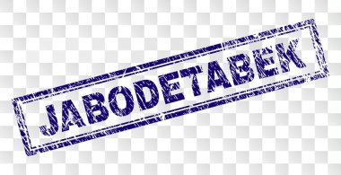 Grunge Jabodetabek dikdörtgen damgası