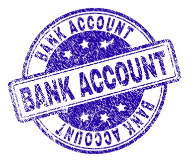 Dokulu banka hesabı damga mühür çizik