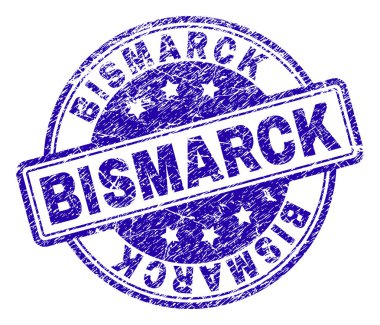 Dokulu Bismarck damga mühür çizik