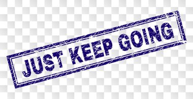 Grunge devam gidiş dikdörtgen damgası