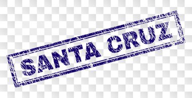 Çizik Santa Cruz dikdörtgen damgası