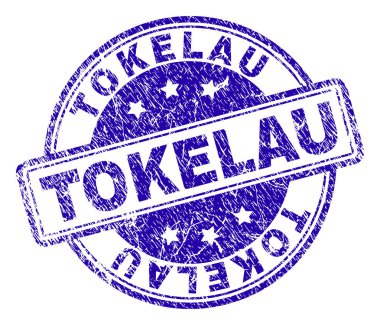 Dokulu Tokelau damga mühür çizik
