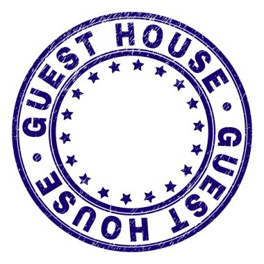 Grunge misafirhane damga mühür yuvarlak dokulu