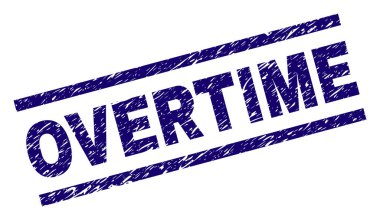 Çizik dokulu fazla mesai damga mühür