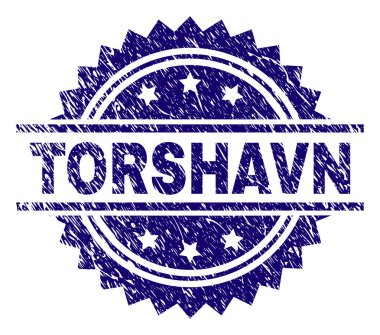 Dokulu Torshavn damga mühür çizik