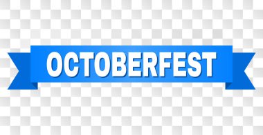 Mavi bant Octoberfest açıklamalı alt yazılı