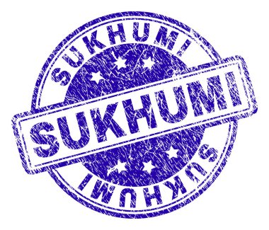 Dokulu Sukhumi damga mühür çizik