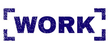 Grunge iş damga mühür köşeler arasında dokulu