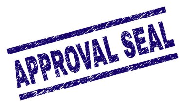 Çizik dokulu onay mühür mühür damgası