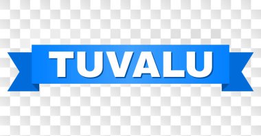 Mavi kurdele ile Tuvalu metin