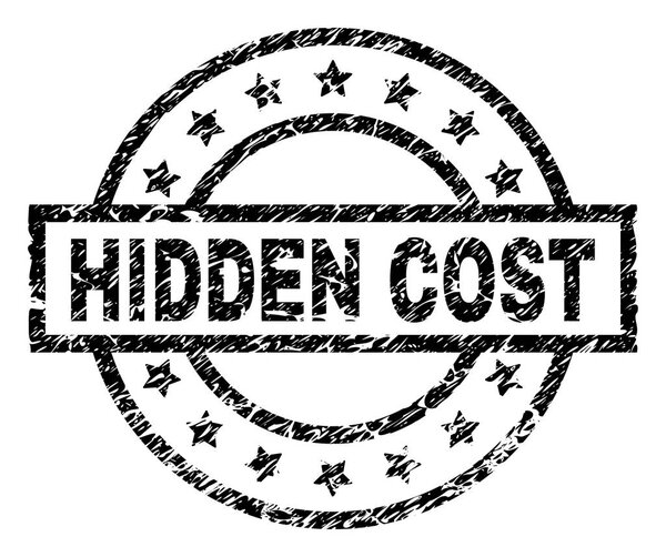 Клеймо из нацарапанного текстурированного материала HIDDEN
