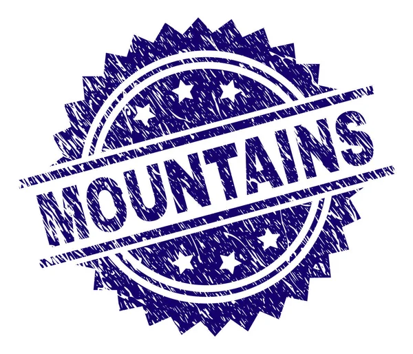 Grunge dağlar damga mühür dokulu