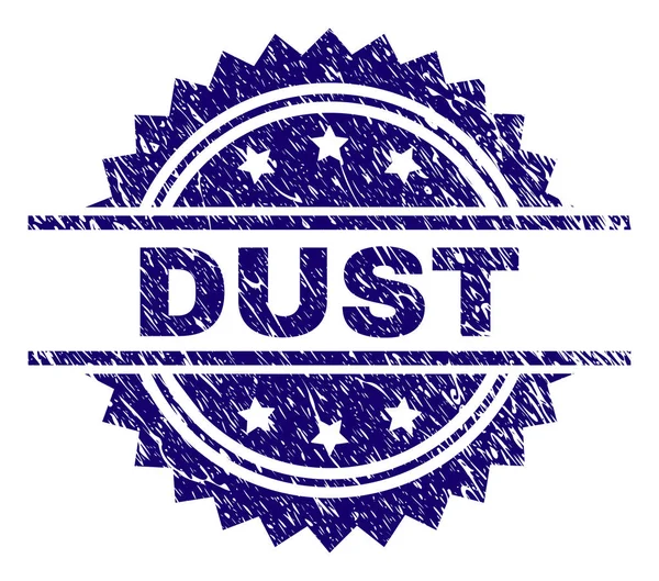 Scratched Textured DUST Stamp Seal — Stock Vector