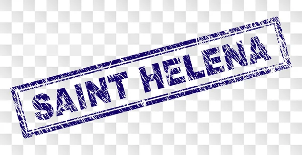 Çizik Saint Helena Rectangle damgası