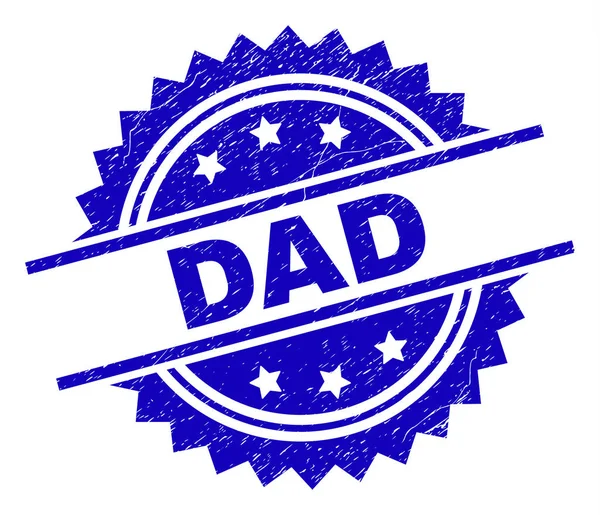 Grunge Texturé DAD Stamp Seal — Image vectorielle