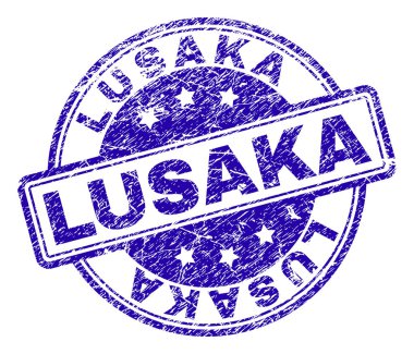 Dokulu Lusaka damga mühür çizik