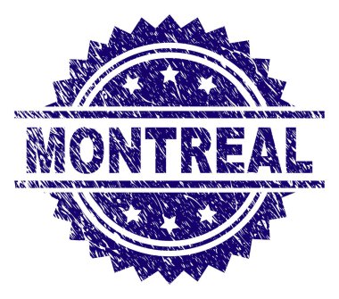 Dokulu Montreal damga mühür çizik