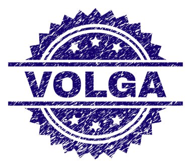 Grunge Volga damga mühür dokulu