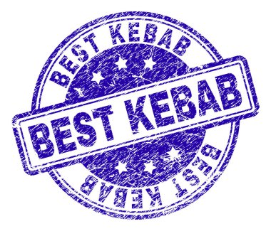 Grunge en iyi kebap damga mühür dokulu