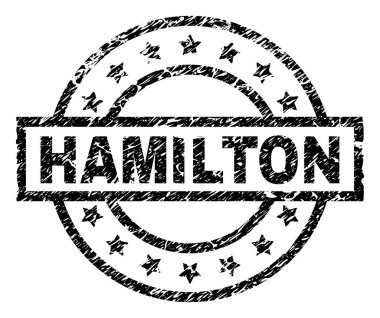 Dokulu Hamilton damga mühür çizik