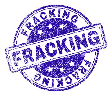 Grunge Fracking damga mühür dokulu