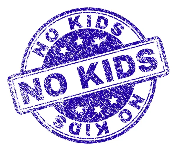 Grunge Textured NO KIDS Stamp Seal — Stock Vector