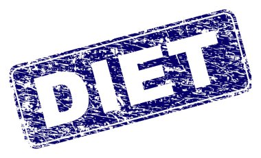 Yuvarlatılmış dikdörtgen damga çizilmiş diyet çerçeveli