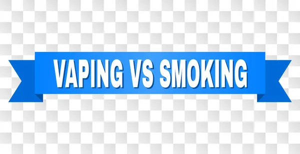 Blauwe streep met Vaping Vs roken titel — Stockvector