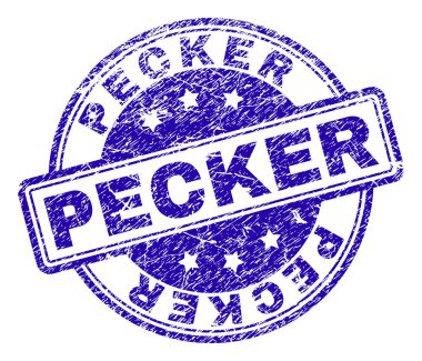 Grunge ağaçkakan damga mühür dokulu