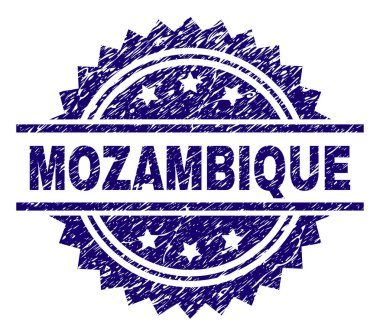 Dokulu Mozambik damga mühür çizik